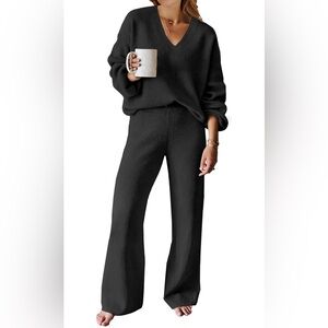 ANRABESS Women 2 Piece Outfits Sweater Lounge Set